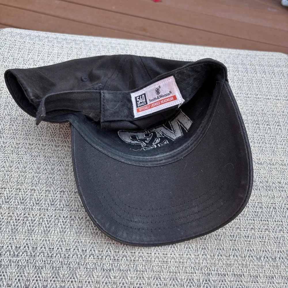Smith & Wesson M&P Hat Mens OSFA Black Excellent Embroidered Logo Cap